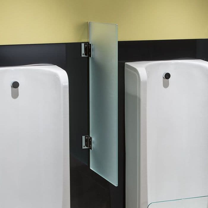 Healey & Lord Frosted Glass Urinal Divider